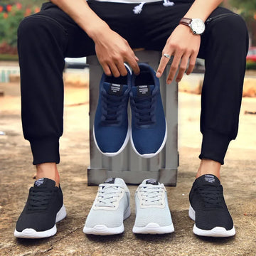 Xajzpa Men's Black Walking Shoes Are Lightweight, Breathable, Non Slip, Casual Hiking Sports Shoes for Women's Tennis Sizes 36-48